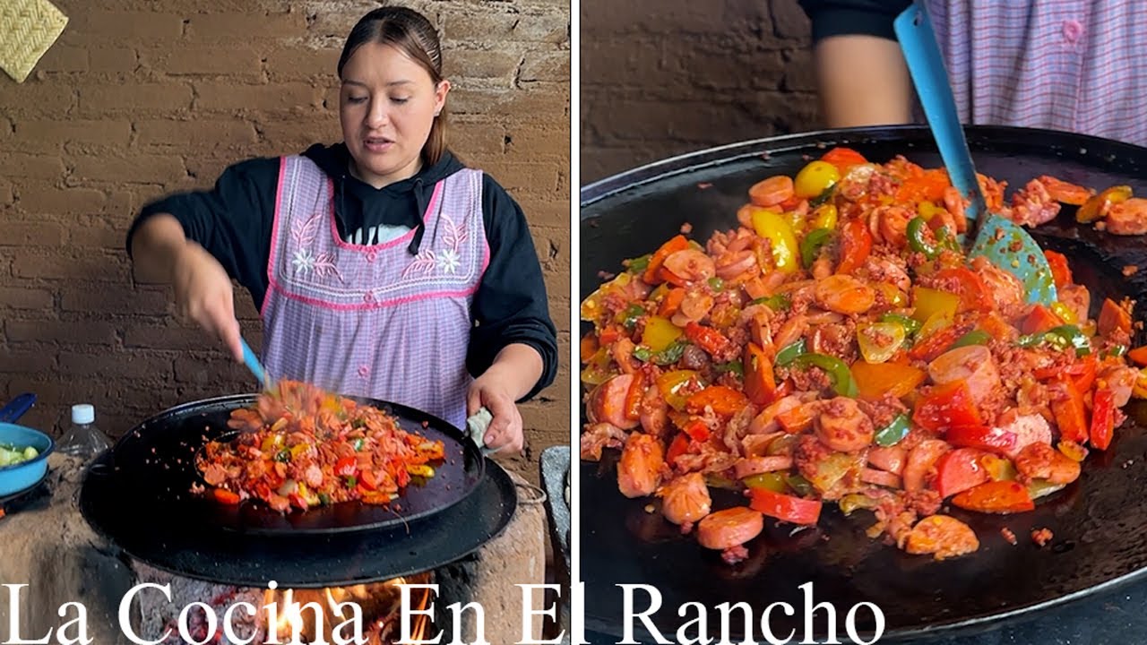 Alambre De Salchicha FÁCIL y Rico La Cocina en El Rancho