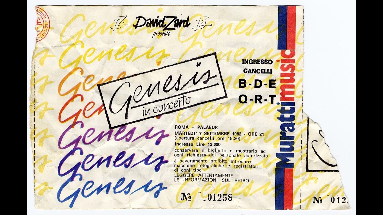 Genesis Live in Rome PalaEur 7 settembre 1982