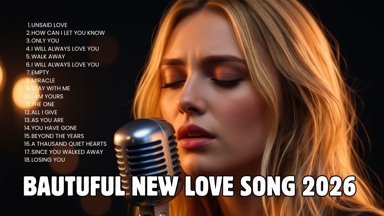 🎵 Romantic Love Playlist 🎵 Beautiful Love Songs 2026  – Heartfelt Melodies for Relaxing Moments