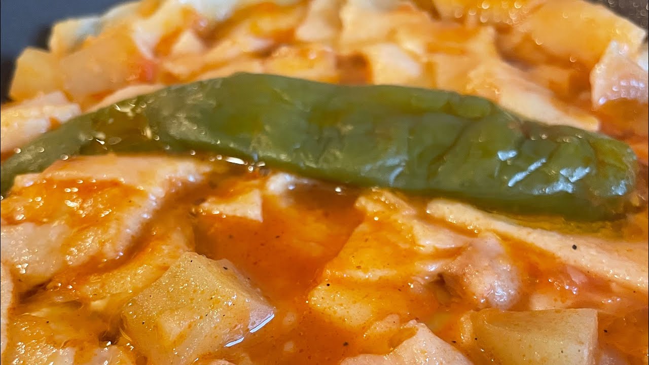 ثشباط بالمرقة الحمرة 👍😋Thachoupatte  en sauce un vrai régal