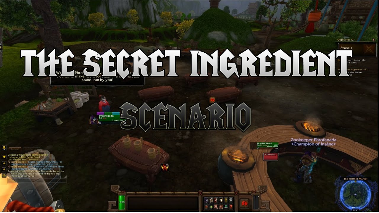 The Secret Ingredient Scenario |  WoW Mists of Pandaria