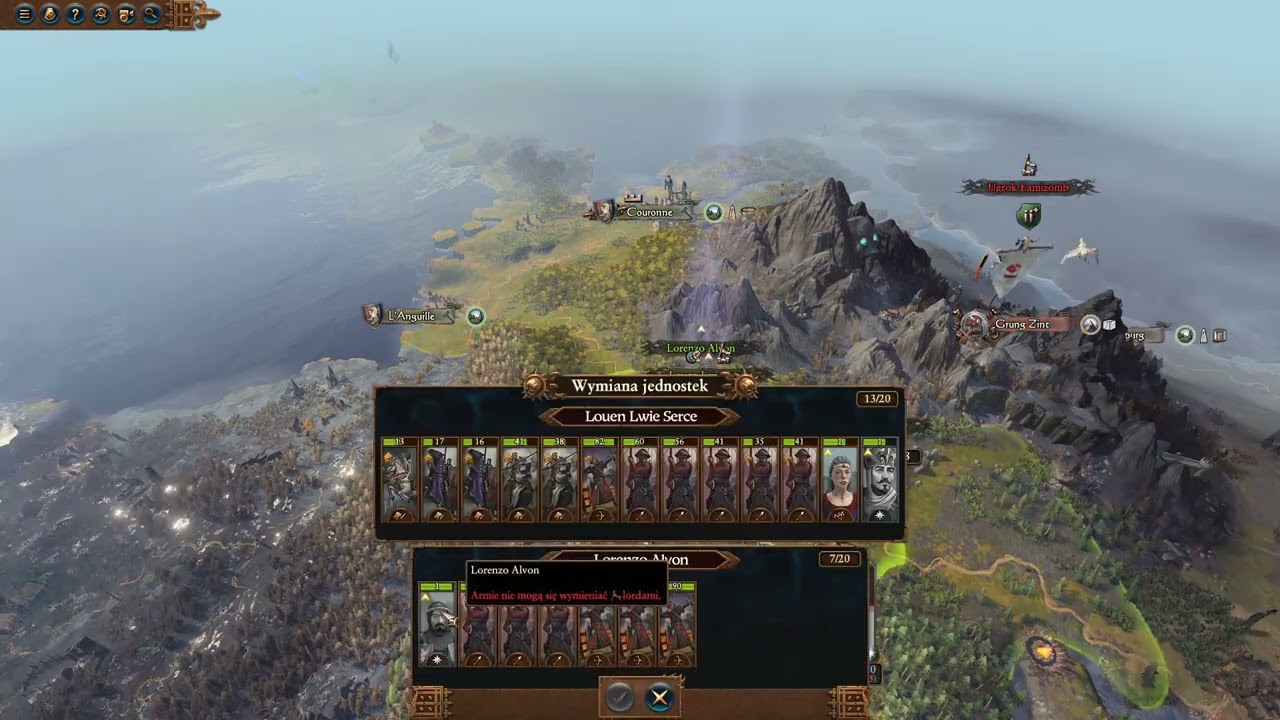 Warhammer 3 Total War Immortal Empires  Bretonnia (Louen Lwie Serce) - 1 Legendary [PL]
