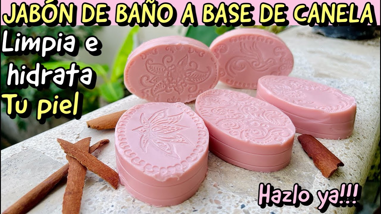 Jabon de baño casero a base de CANELA, limpia, suavisa y relaja tu piel.