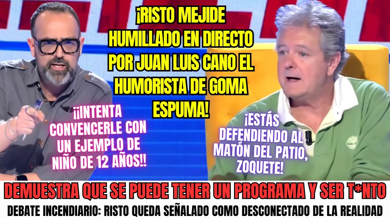 Risto Mejide vs Juan Luis Cano choque de ideas, acusaciones y verdades incómodas