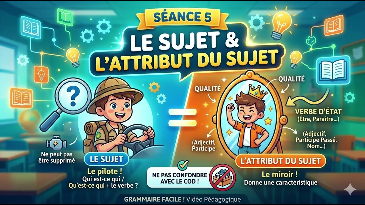 5eme - Français - Sujet et Attribut du sujet