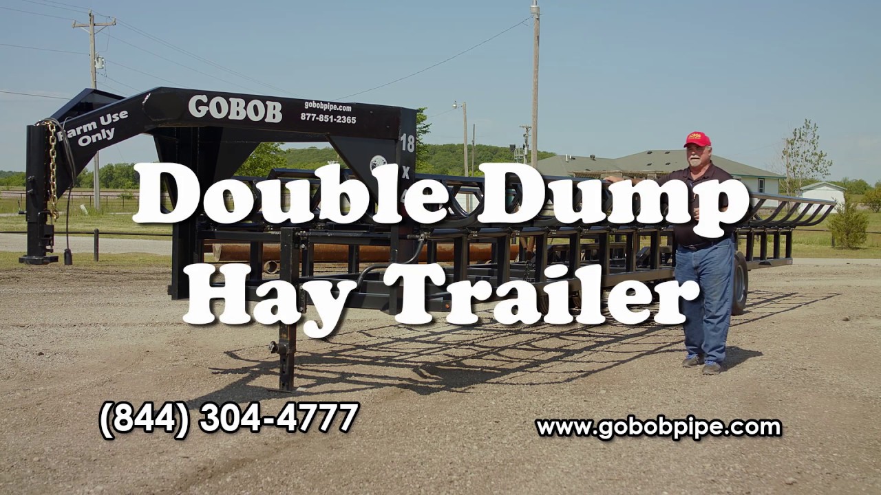 Double Dump Hay Trailer from GoBob Pipe and Steel