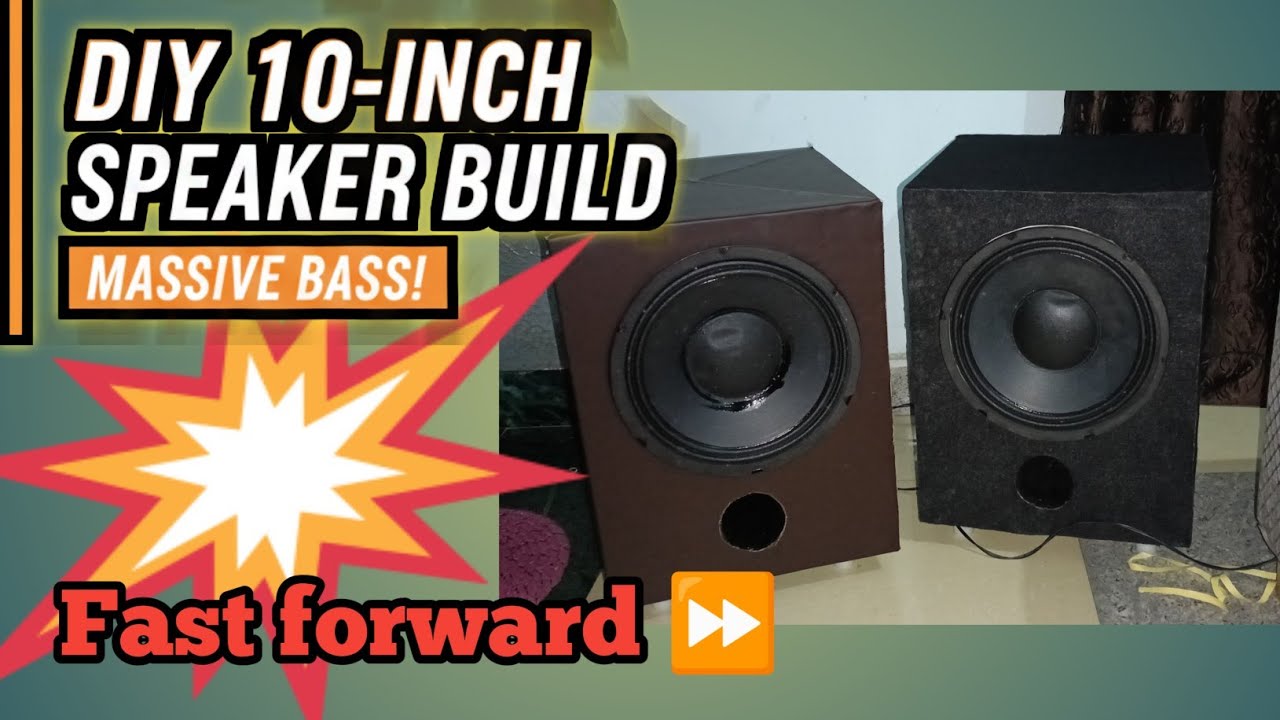 HOW TO MAKE 10” SPEAKER CABINET MAKING 🔊। POWERFUL BASS BOX DESIGN 🔊🪚