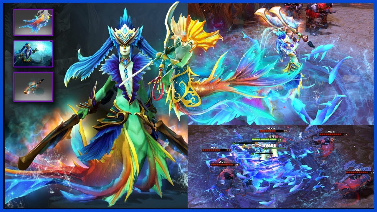 DOTA 2 Naga Siren Best Mix Set The Order of Cyprin + Infused + Procession of the Partisan Guard
