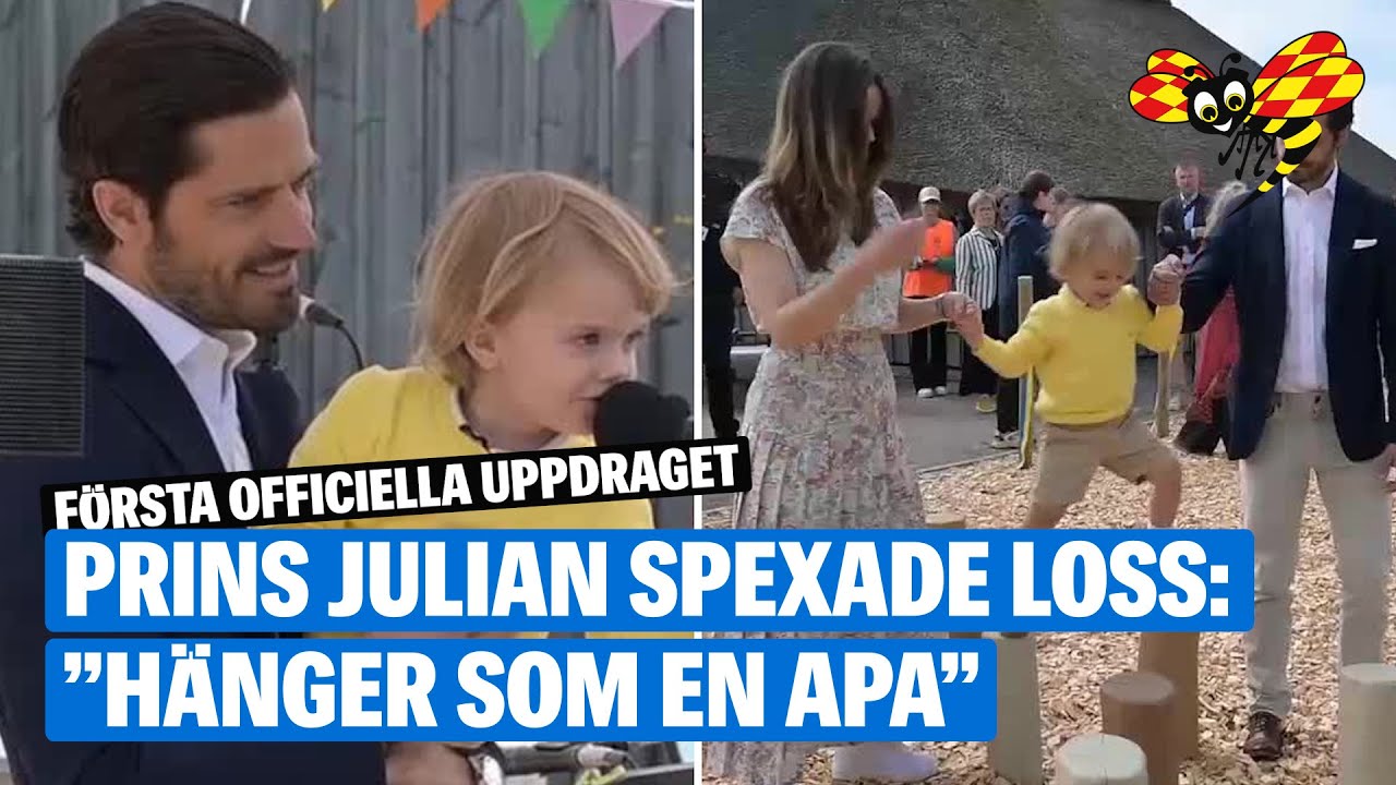 Prins Julians första officiella uppdrag – inviger lekplats