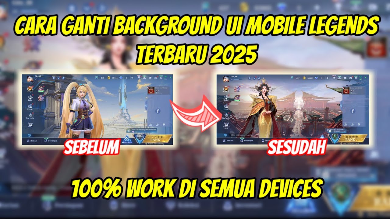 CARA GANTI BACKGROUND MOBILE LEGENDS JADI HERO ZETIAN | CARA GANTI BACKGROUND ML