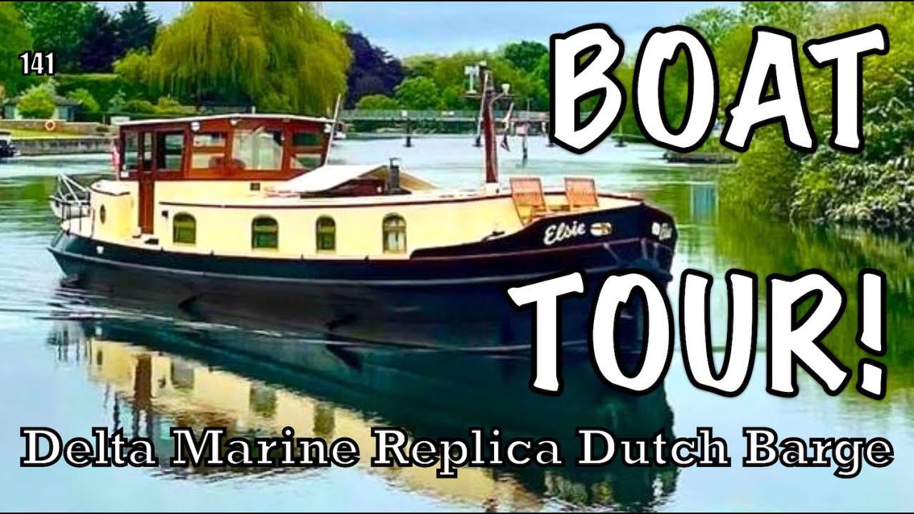Boat Tour! Delta Marine Replica Dutch Barge Luxemotor 57 | 141