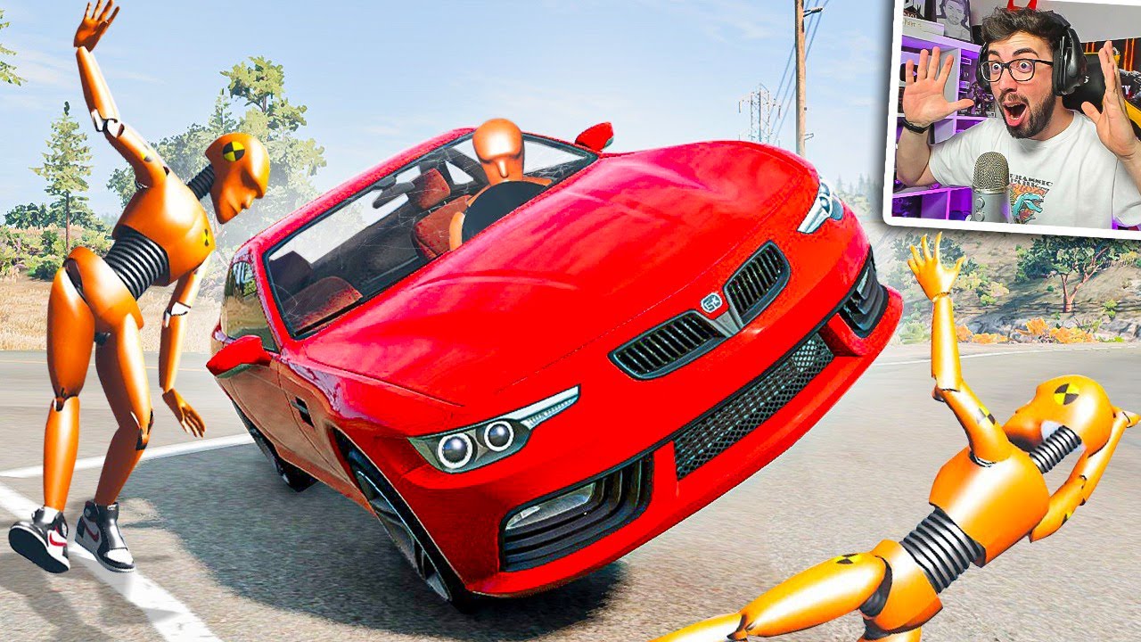 ACCIDENTES EXTREMOS CON MANIQUÍES 😱 | BeamNG Drive