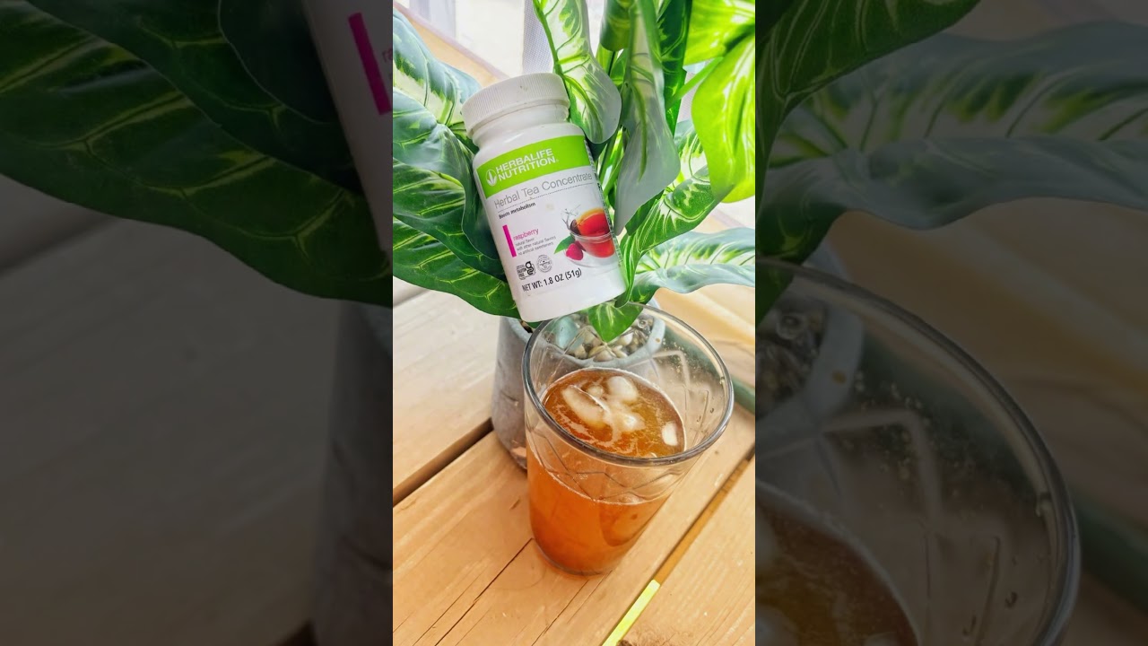 sunshine with Herbalife's Raspberry Herbal Tea Concentrate! 🌿 #HealthyLiving #TeaTime #herbalife