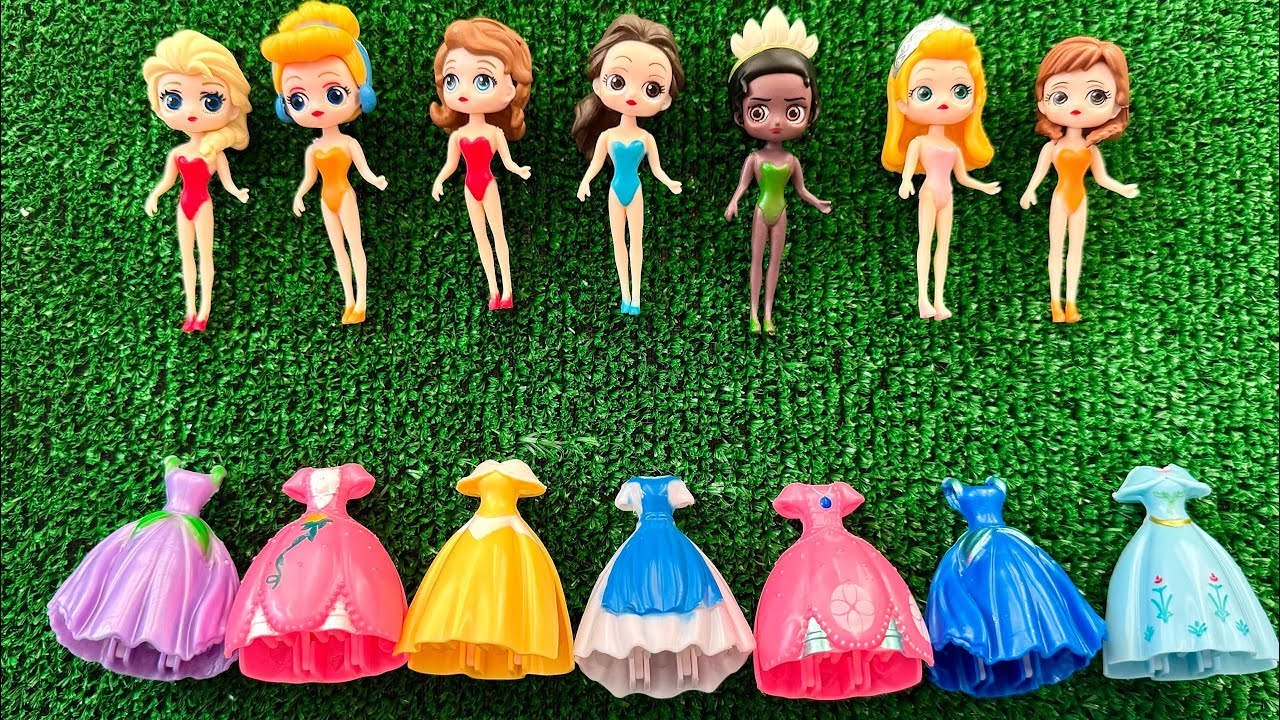 Which Disney Princess Are You ~Doll Review Collection DIY Miniature Ideas for Barbie DIY ASMR Vid