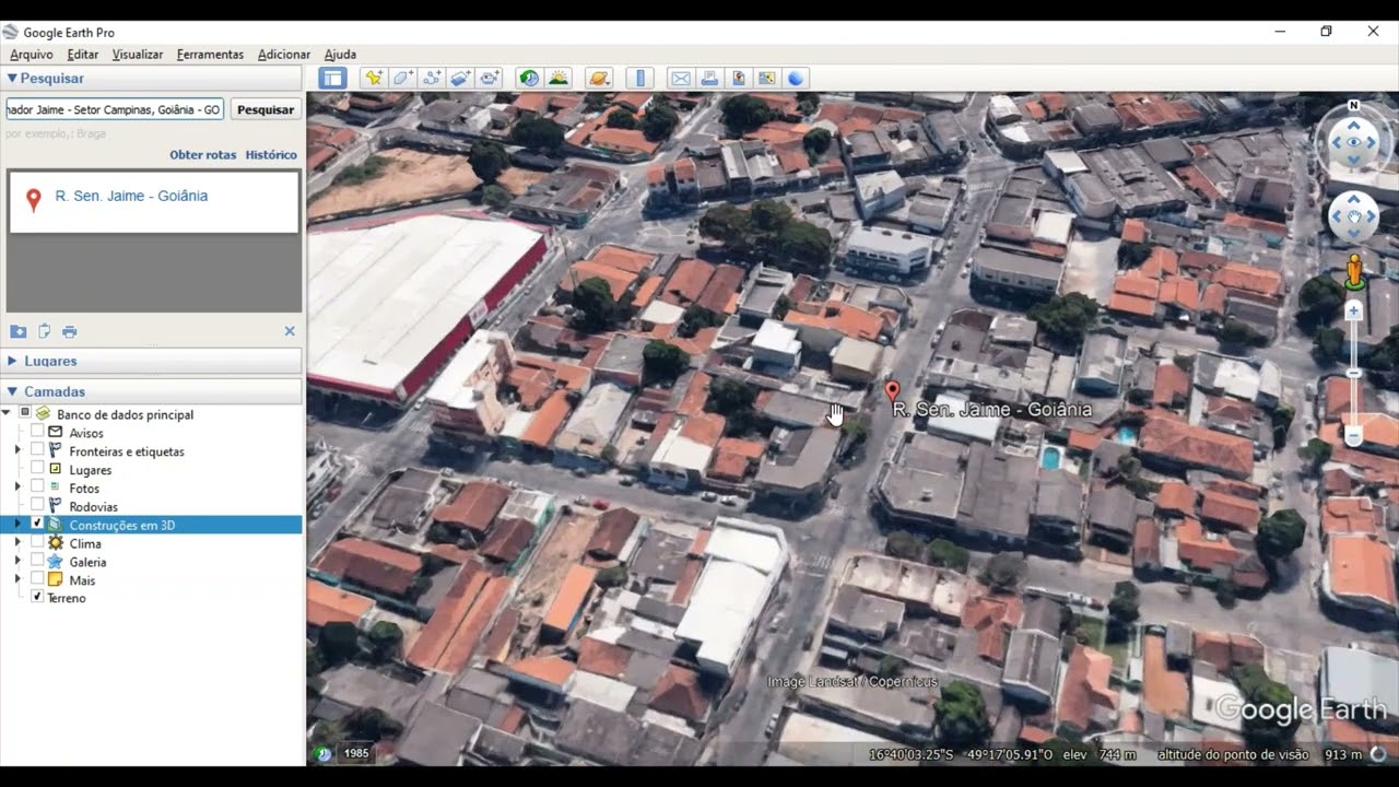 Como medir altura dos edifícios, google Earth