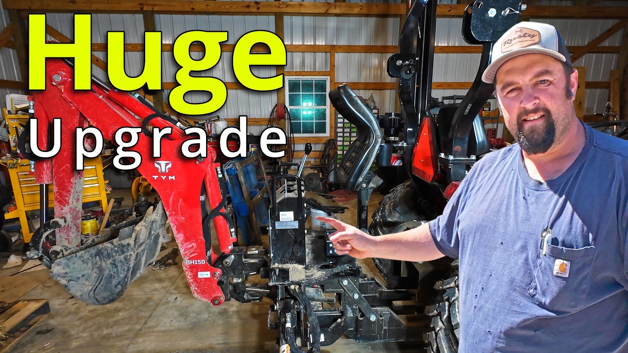 Huge Backhoe Upgrade | ITC Quick Attach Seat Relocation Bracket