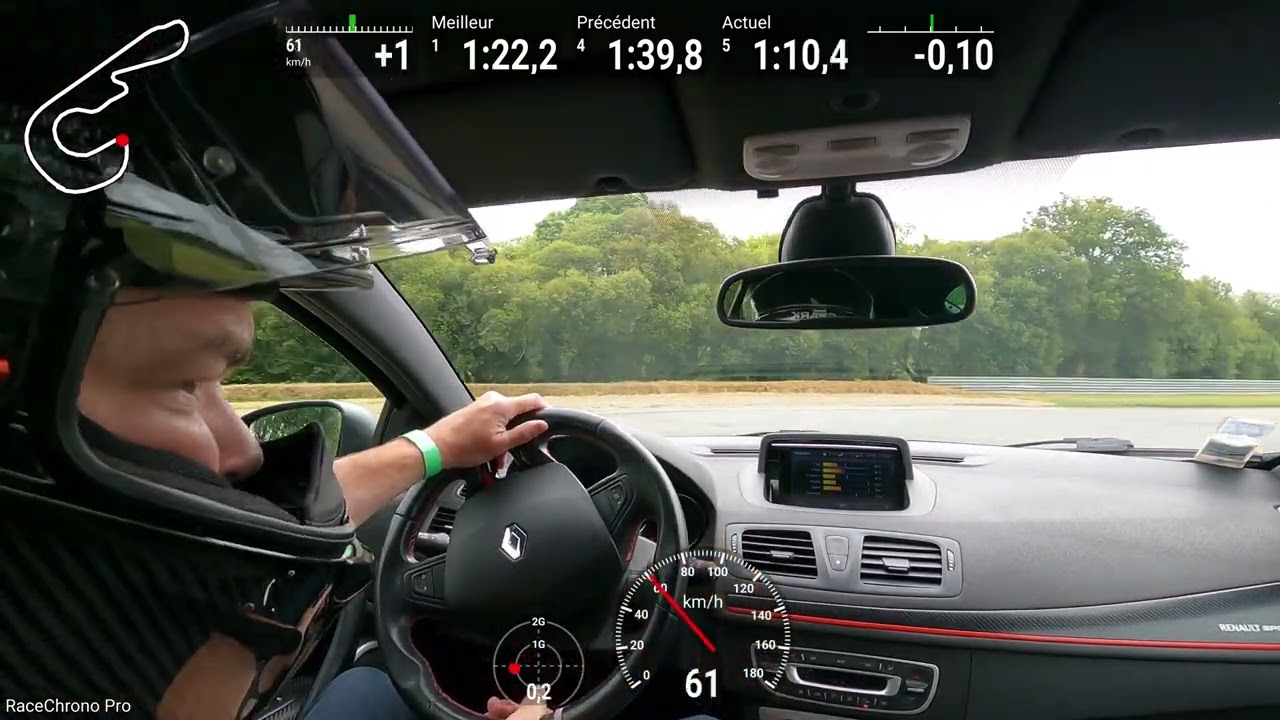 Megane 3 RS Loheac Track day Racing West - roulage avec VW Golf et Porsche Cayman - Juin 2024