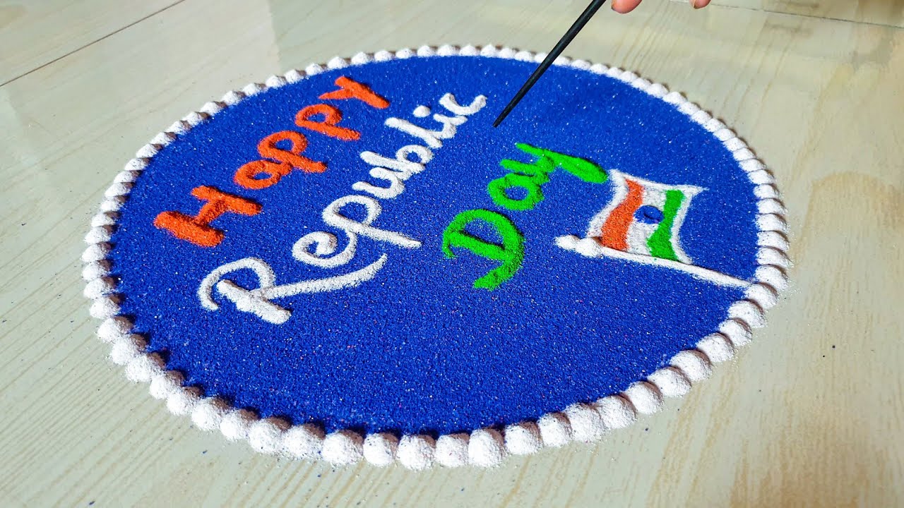 26 January Republic Day Rangoli. 15 August स्वतंत्रता दिवस रंगोंली. गणतंत्र दिवस रंगोली. Rangoli