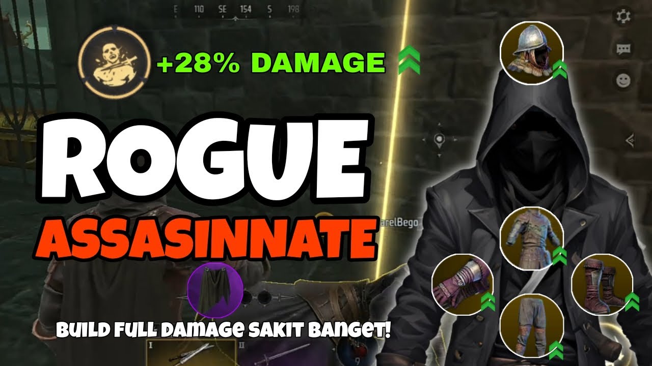 GOLD AND GLORY : SOLO ROGUE ASSASINNATE, ITEM FULL DAMAGE, UPDATE BARU DAMAGENYA SAKIT BANGET😱