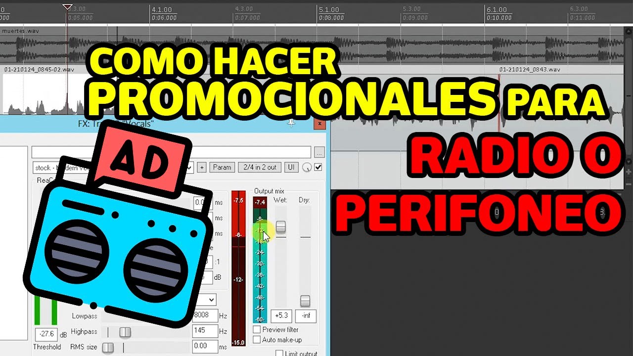 Como hacer un Promocional de Radio o Perifoneo en REAPER COMPLETO