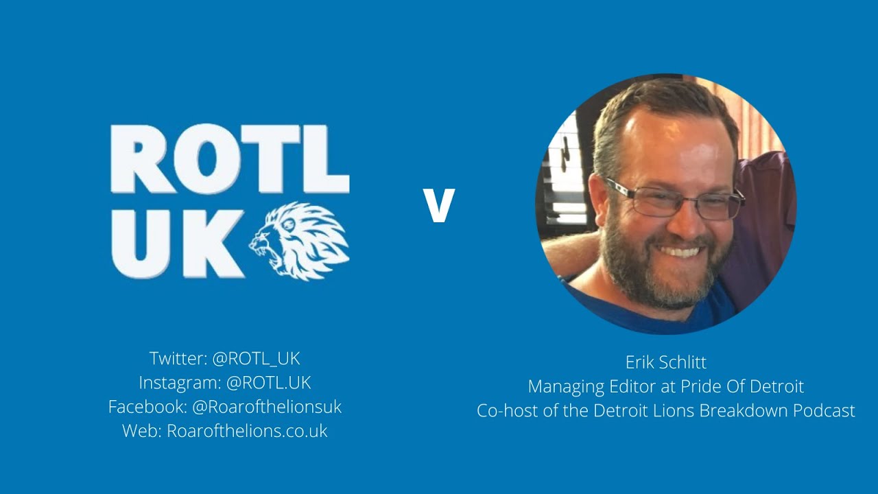 Interview with Erik Schlitt of Pride Of Detroit | ROTL | British Detroit Lions Podcast