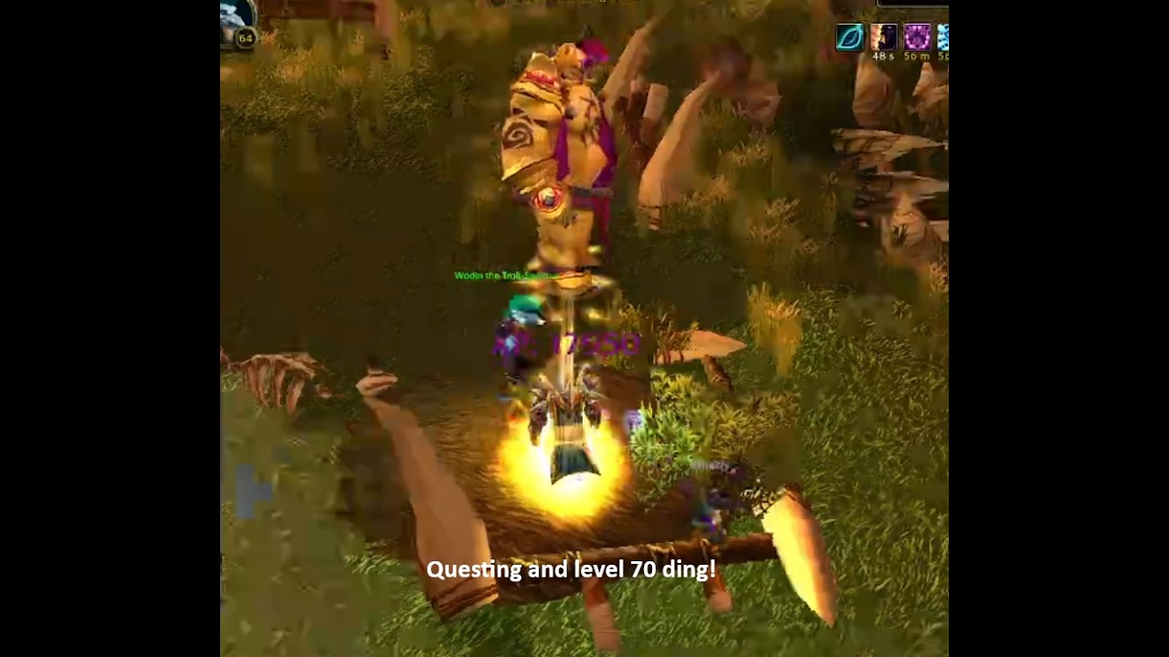 WoW Classic TBC - Questing and push to level 70 ding!