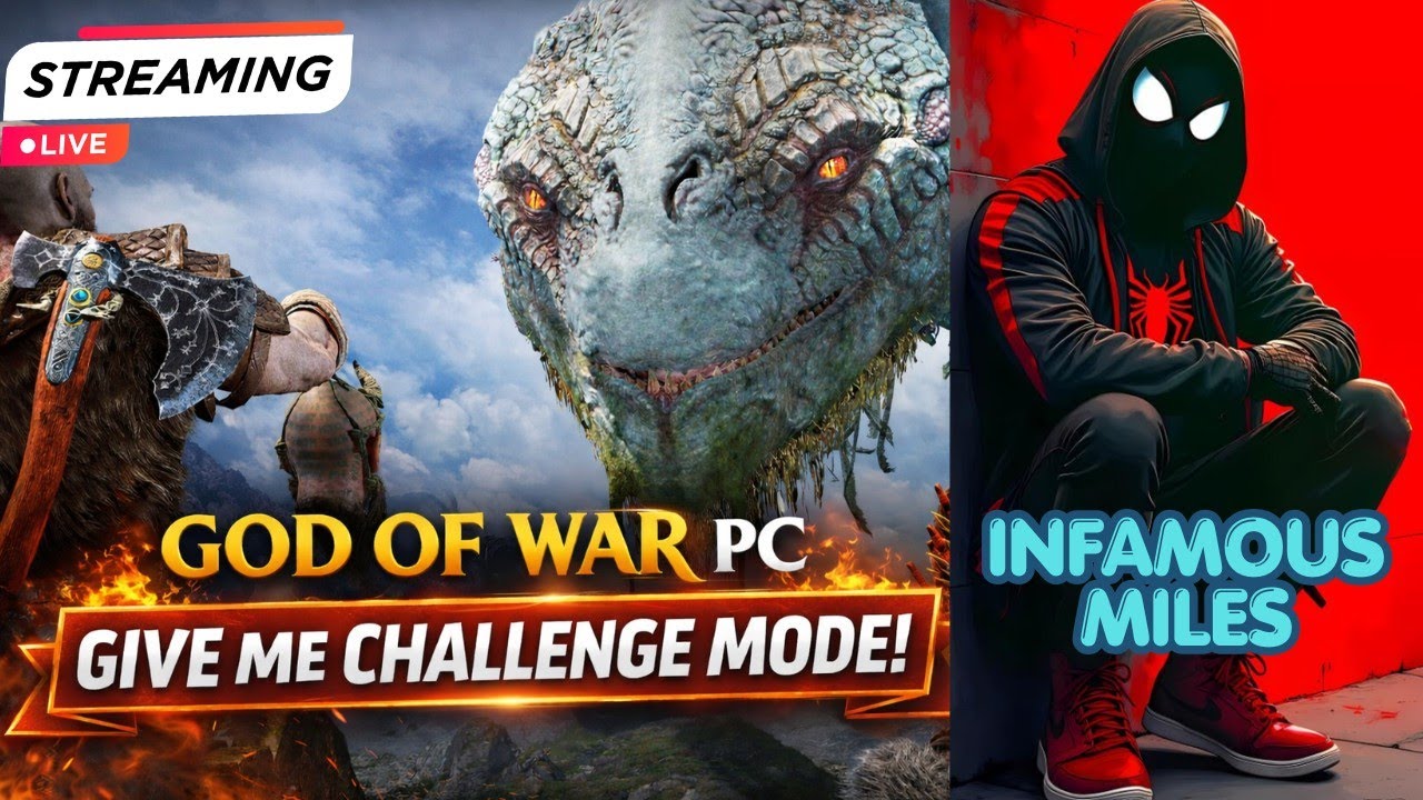 GOD OF WAR HARDEST MODE! 😱 | Give Me God of War Difficulty | PC Gameplay | Infamous Mile