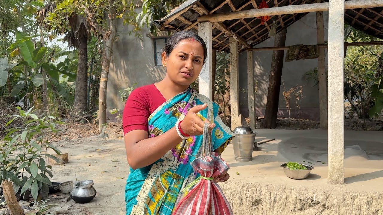 বাড়ির খেজুর গাছের খাঁটি রস খাওয়া ও কাঁকড়া রান্না ধনে পাতা বাটা দিয়ে