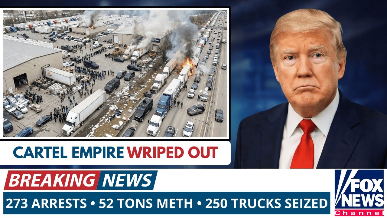 1 MIN AGO: FBI & DEA TAKE DOWN Cartel Trucking Empire — 273 Arrests, 52 Ton Meth & 250 Trucks SEIZED