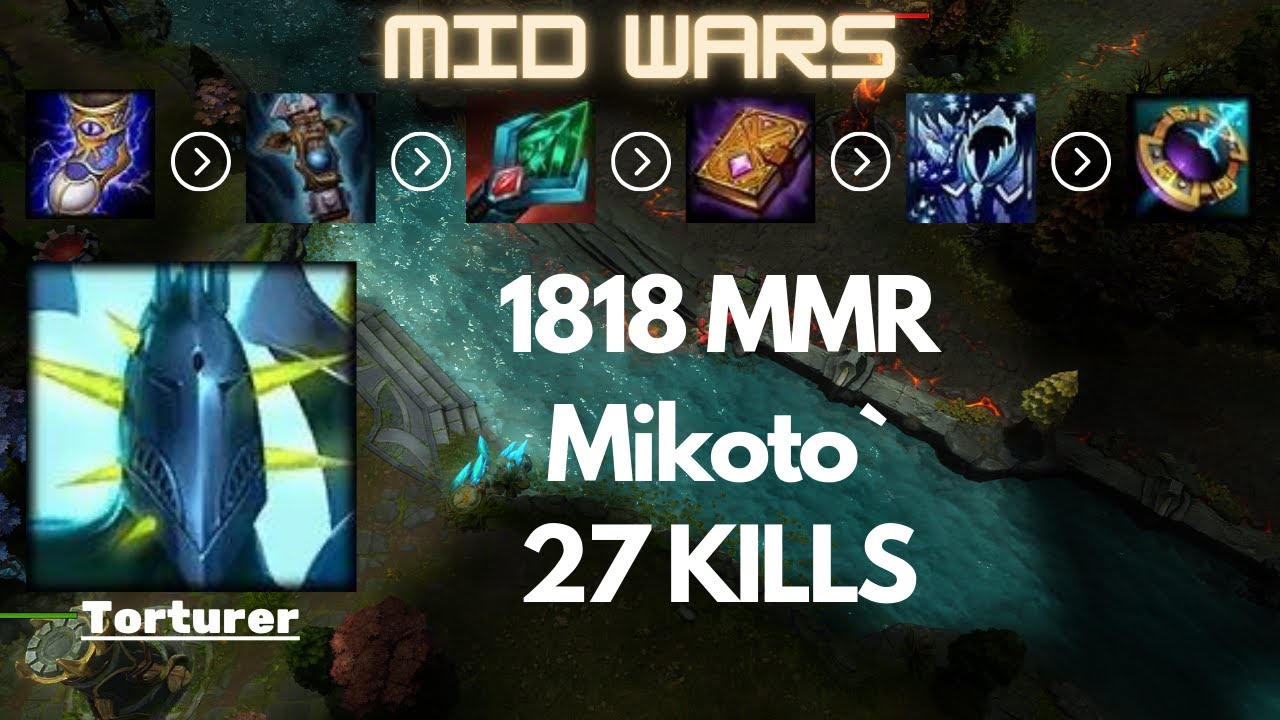 HoN║Mid Wars║Torturer║1818 MMR║Mikoto`║Heroes of Newerth