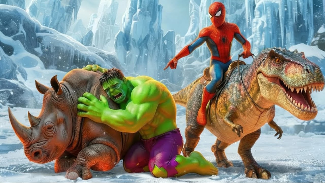🕷️ SPIDERMAN Wins The Magic Legendary T rex Racing Championship – Epic Racing Challenge