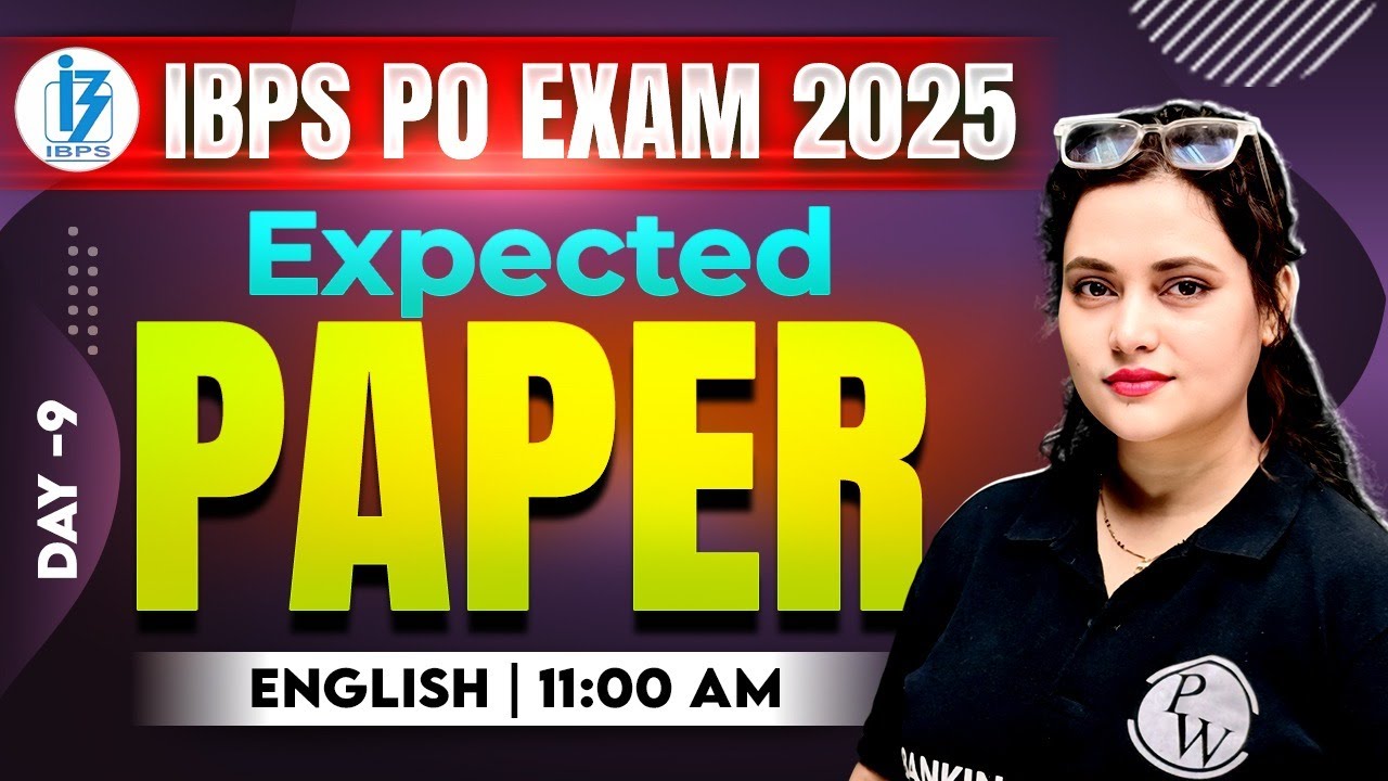 IBPS PO Preparation 2025 | IBPS PO English Expected Paper | by Rupam Ma'am #9