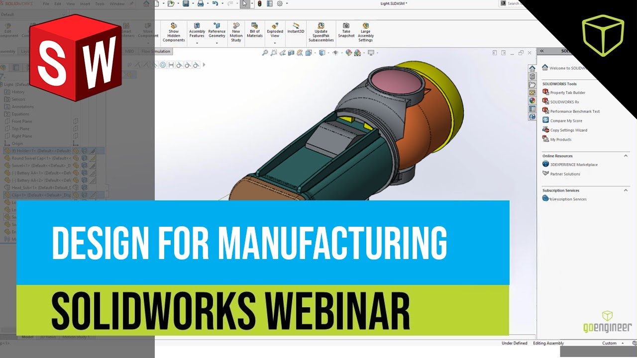 SOLIDWORKS Refresher and Design for Manufacturing