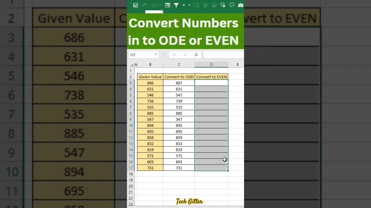 Convert Numbers into ODD or EVEN