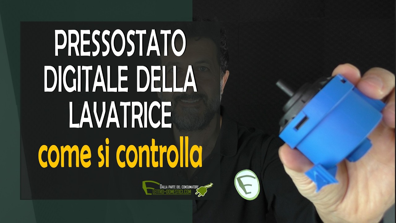 Controllo pressostato elettronico lavatrice