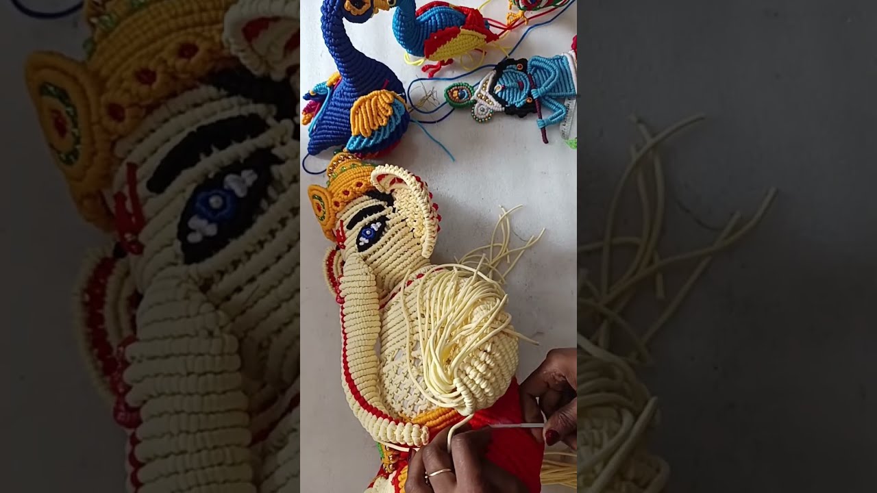 macrame full body ganesha is live!/#macrame/#shorts/#short/#yt/#ytshort/#live
