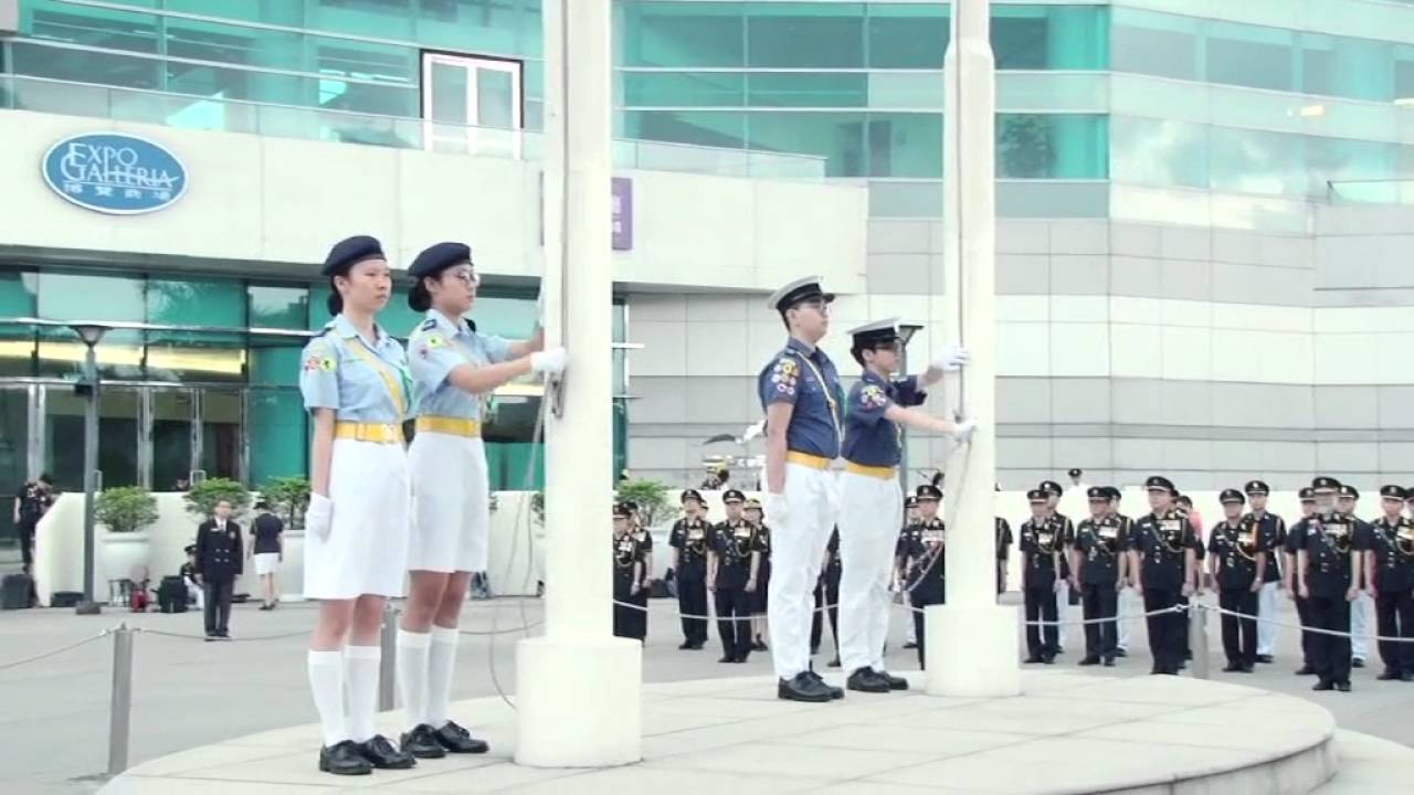 2016-04-10 香港交通安全隊金紫荊廣場升旗儀式