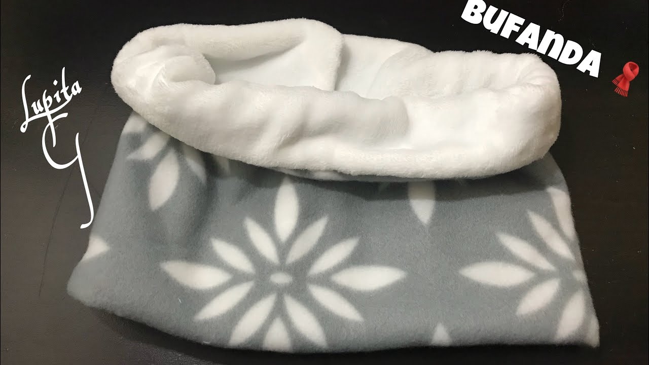 Como hacer una bufanda con tela polar 🧣