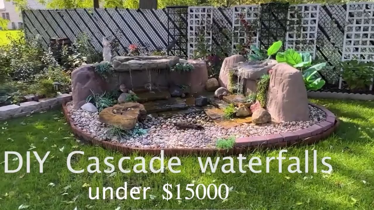 DIY Cascade waterfalls (pond-less) for your backyard garden (~ $1500)