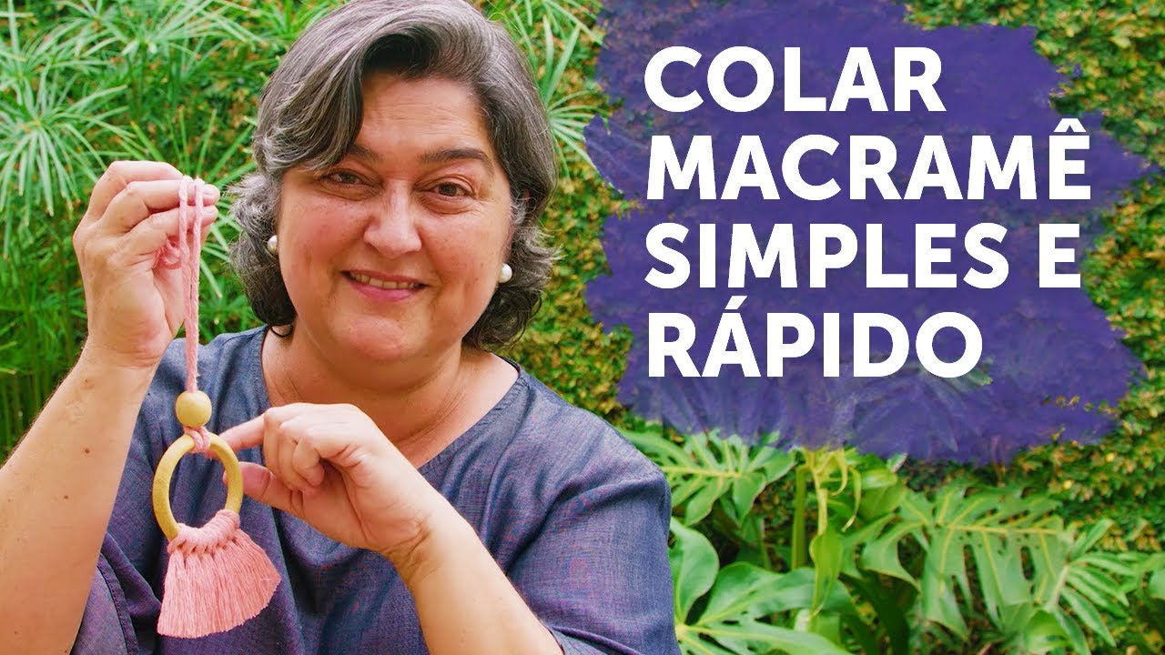 Colar Macramê Super Simples e Rápido | Tutorial Passo a Passo
