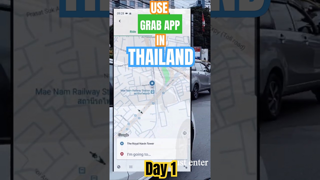 HOW to use GRAB in THAILAND? #travel #thailand #transport #bangkok