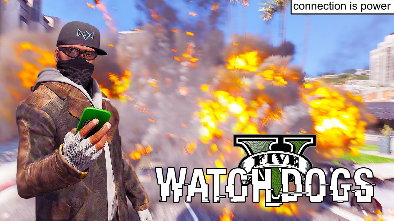GTA 5 PC - Watch Dogs V Hacking Power ! Ctos V ! (Watch Dogs Mod Gameplay)