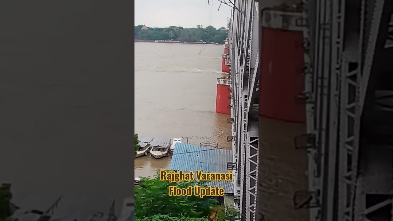 Rajghat Varanasi Flood Update #varanasi #flood #shorts #ganga #reels #river #trending #rajghat