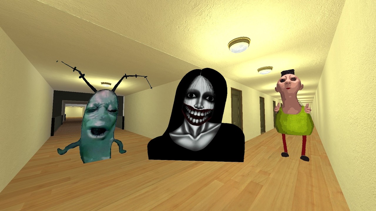 MY NAME IS YYY CTP ALLIHO HAMOOD AND PLANKTON IN GMOD #Gmod_Rakib #Nextbots