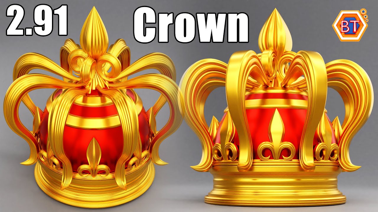 How to Make a Crown in Blender 2.91