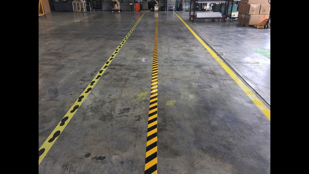 Mighty Line Floor Tape Vs Painting Install - Full Video.
