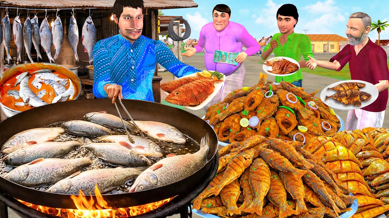 Bangada Machli Curry Ka Hungama | Desi Fish Comedy Hindi Kahaniya