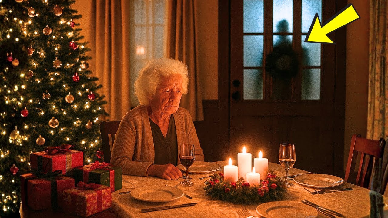 Figlio Dimentica la Madre a Natale — Ma l’Ospite Arrivato alla Porta Cambiò Tutto