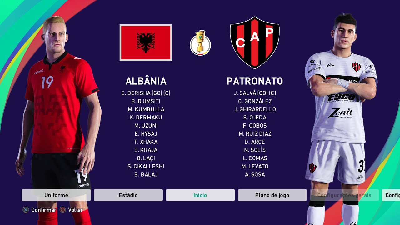 ALBÂNIA x PATRONATO | MUNDIAL de CLUBES e SELEÇÕES 10° DIVISÃO | GRUPO 3  RODADA 5/6 GAMEPLAY 