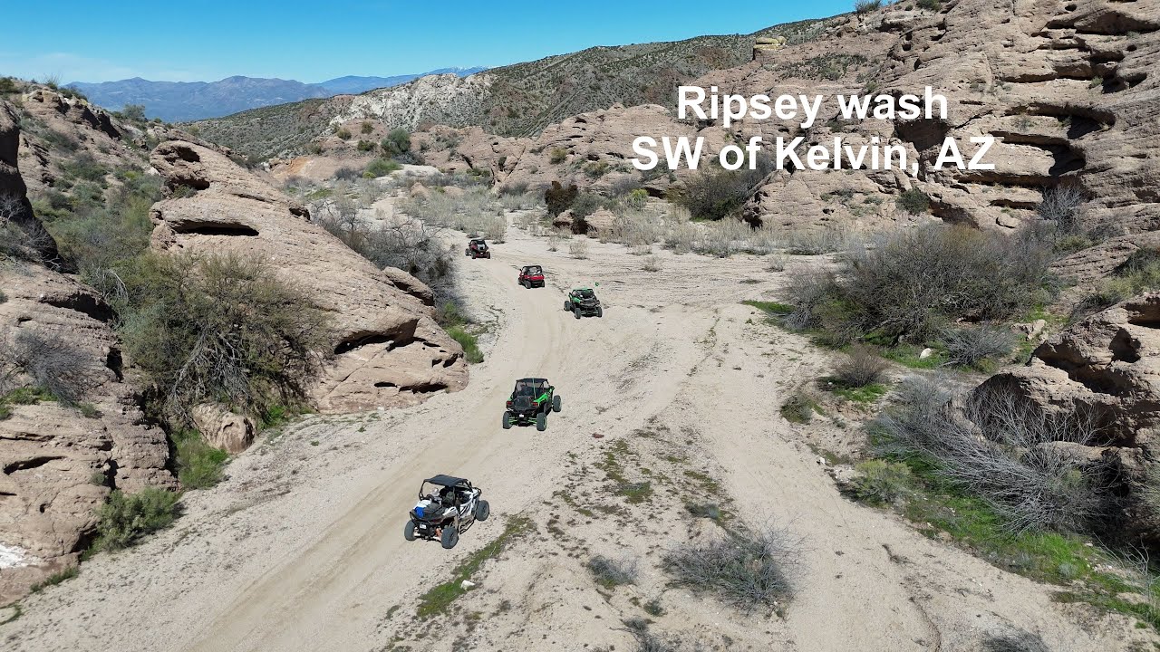 Ripsey wash trails SW of Kelvin AZ